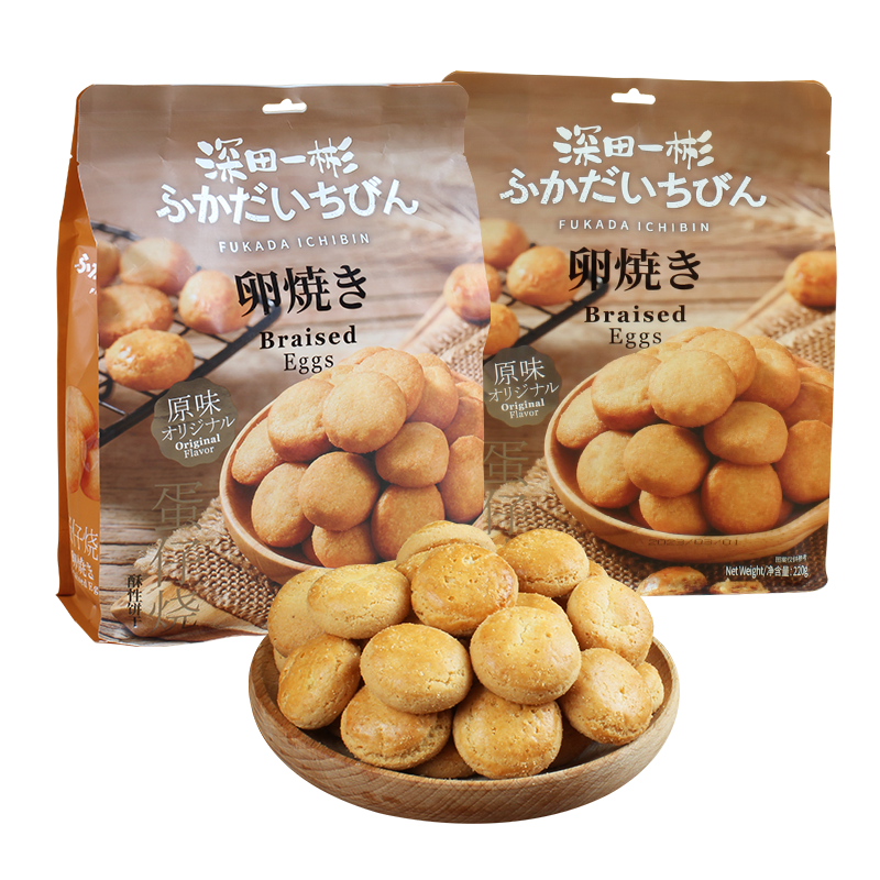 深田一彬港式蛋仔烧饼干80g休闲办公室解馋下午茶追剧小点心零食