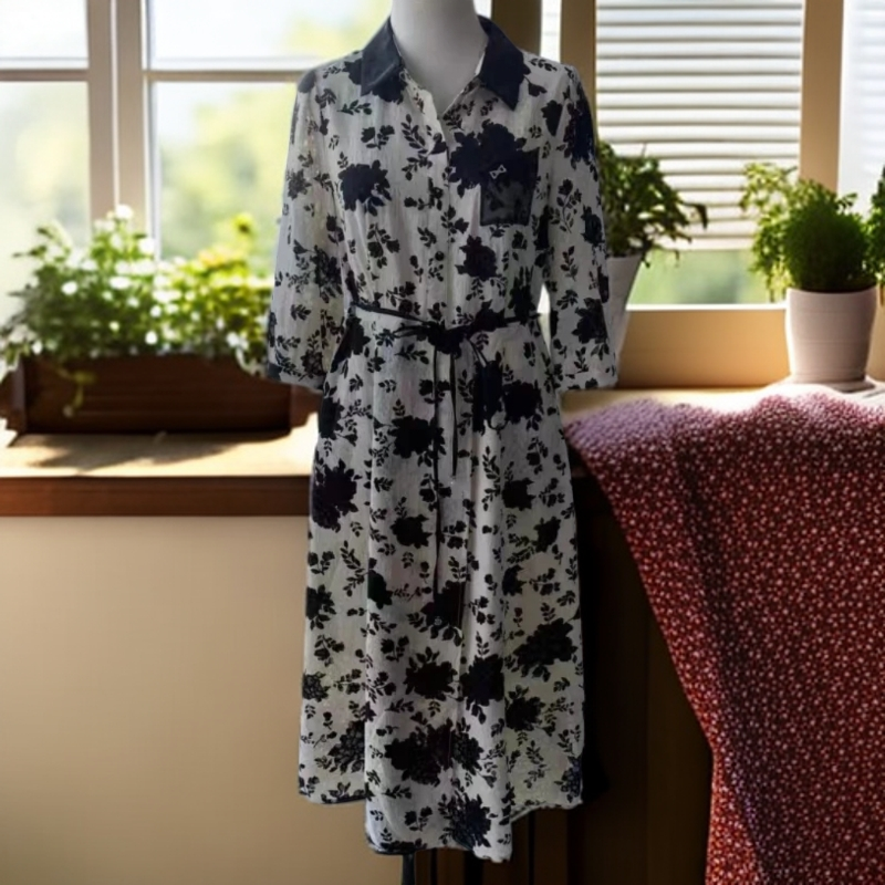 9298#【木兮兮专属】2025年秋季新款气质显瘦百搭时尚中长款连衣裙