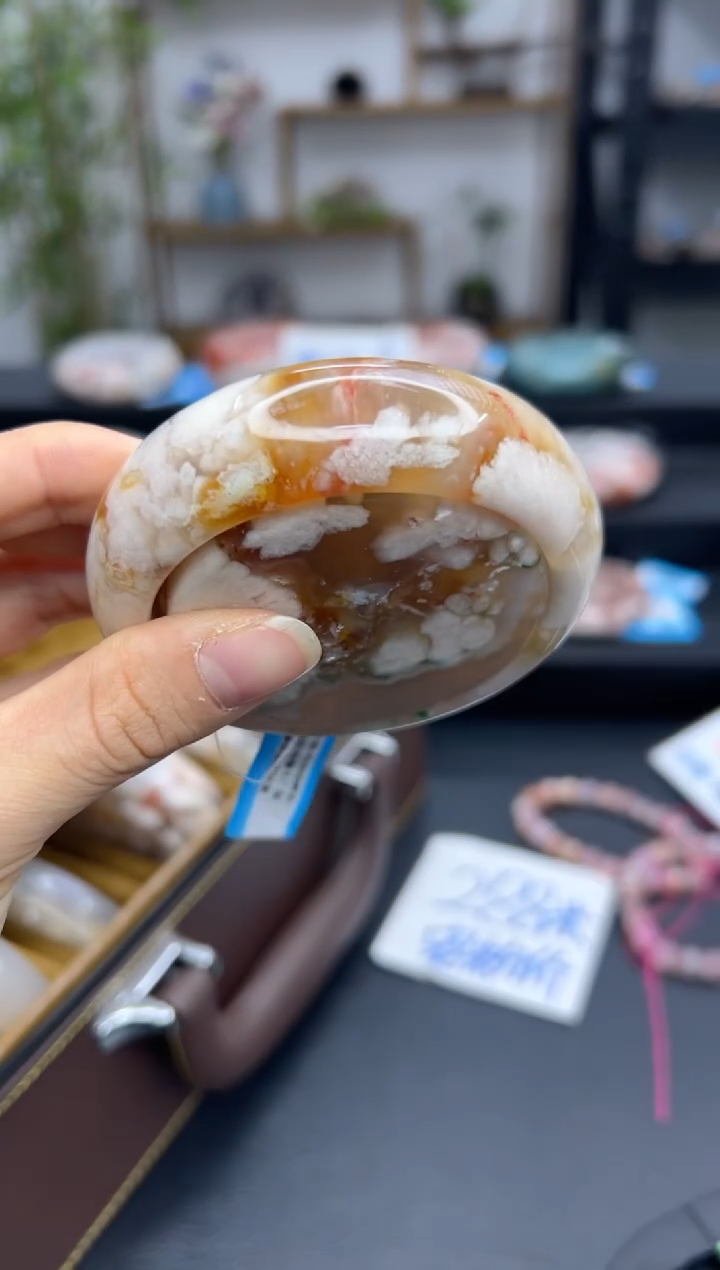 【闪购商品】石英质玉手镯未镶嵌A1337(58圈赠送镯心)