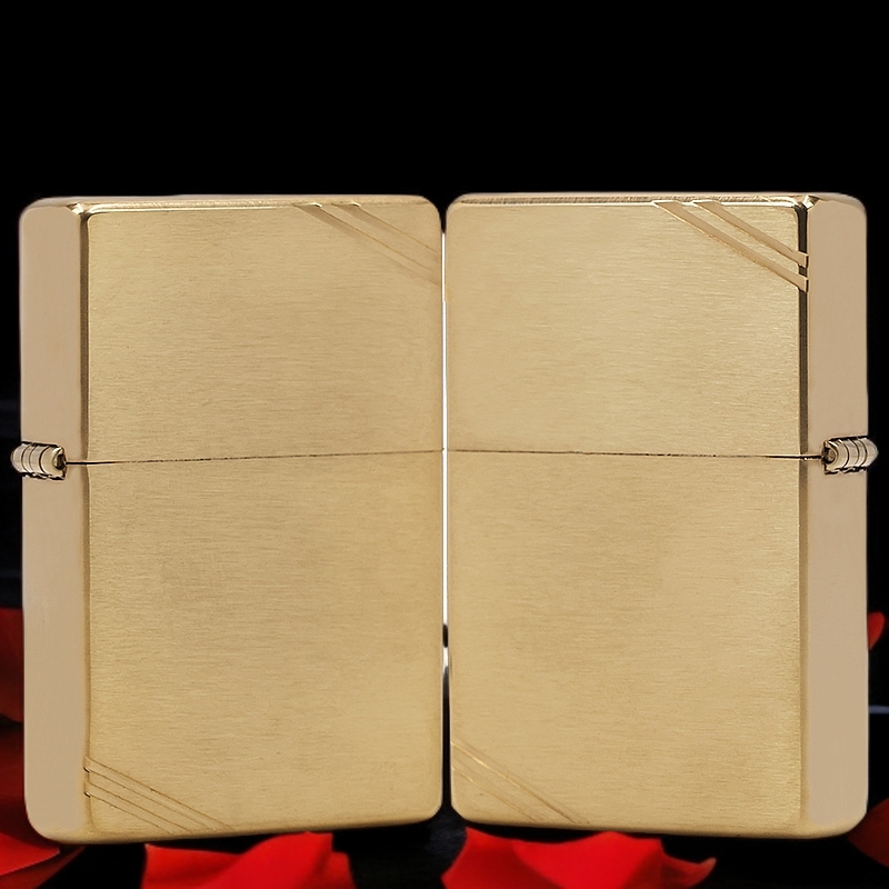 ZIPPO/之宝【1937黄铜拉丝切角】原装正品煤油防风打火机KF-DF