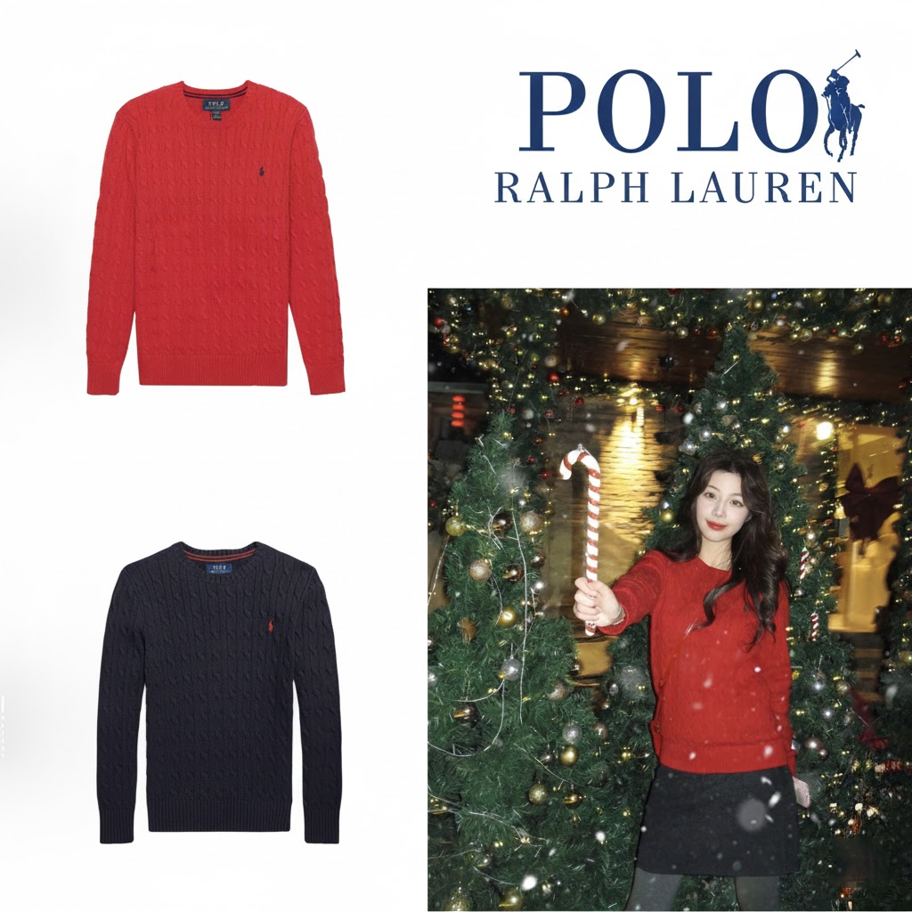 Ralph Lauren/拉夫劳伦 圆领大童圣诞款毛衣