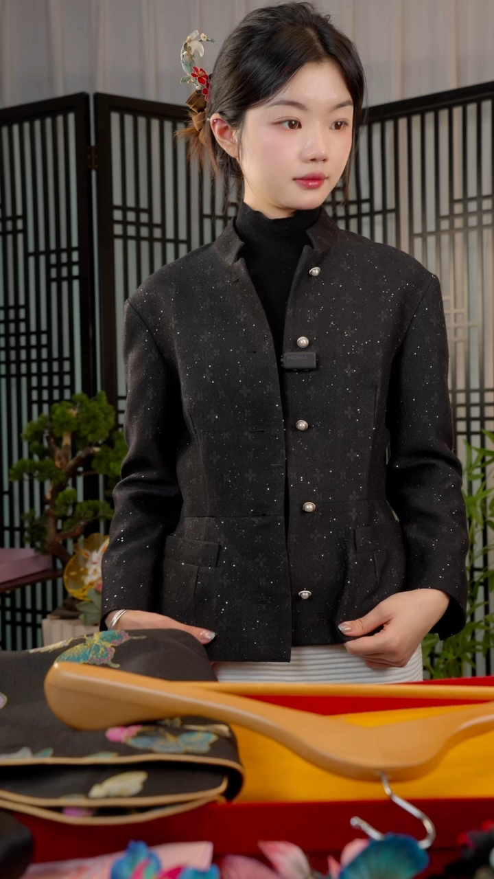 刺绣辣****妈S码 非遗绒花手工饰品