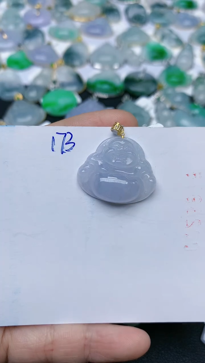 【闪购商品】翡翠颈饰18K金镶嵌天然翡翠A货    