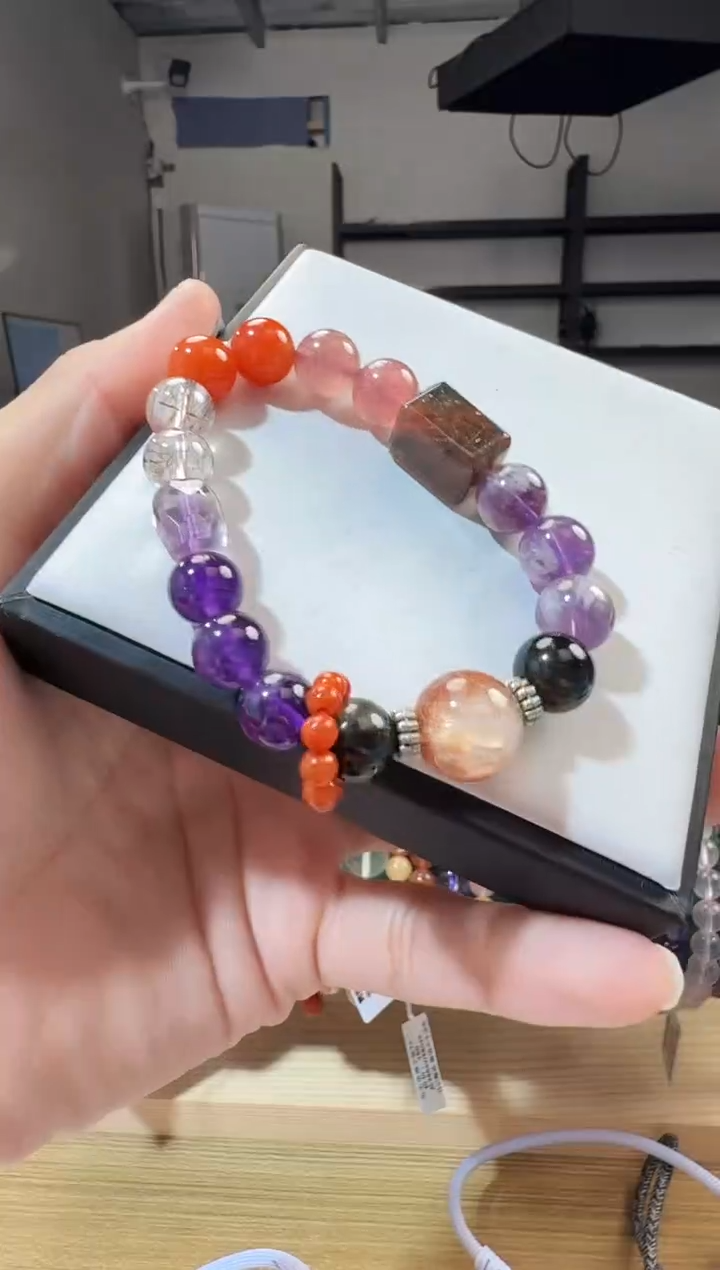 未镶嵌手链水晶晶7585 约10mm