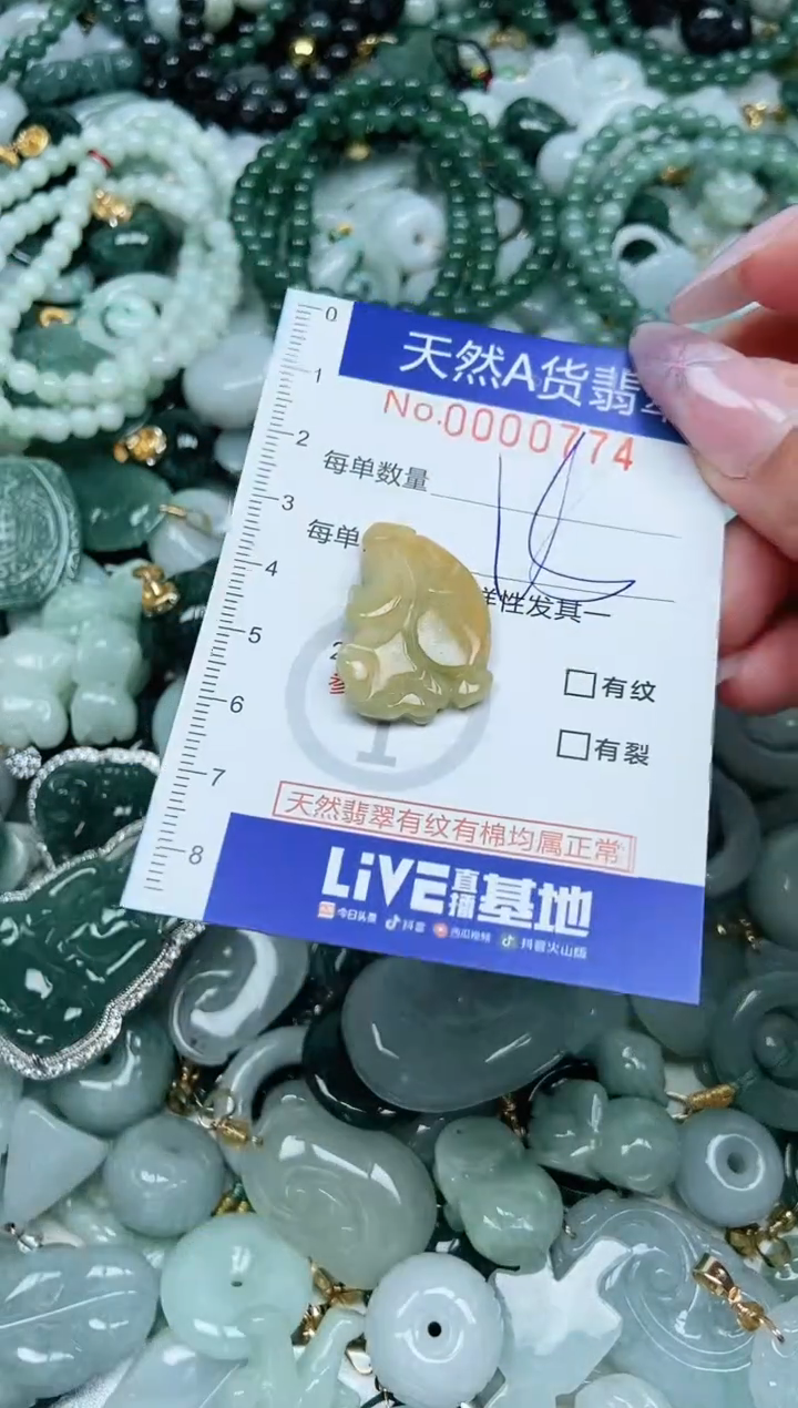 翡翠未镶嵌吊坠(不含链)翡翠