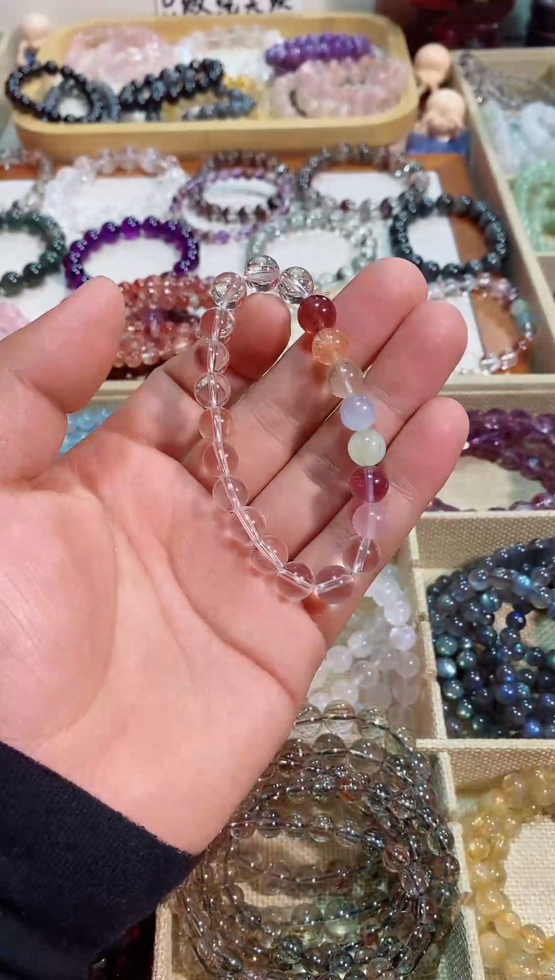 【闪购商品】水晶手链未镶嵌白水多宝9M+ (多样性发其一）