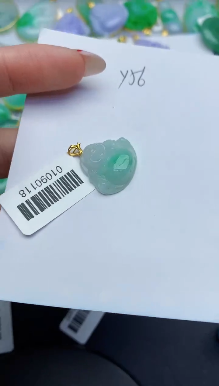 【闪购商品】翡翠颈饰18K金镶嵌00000000000