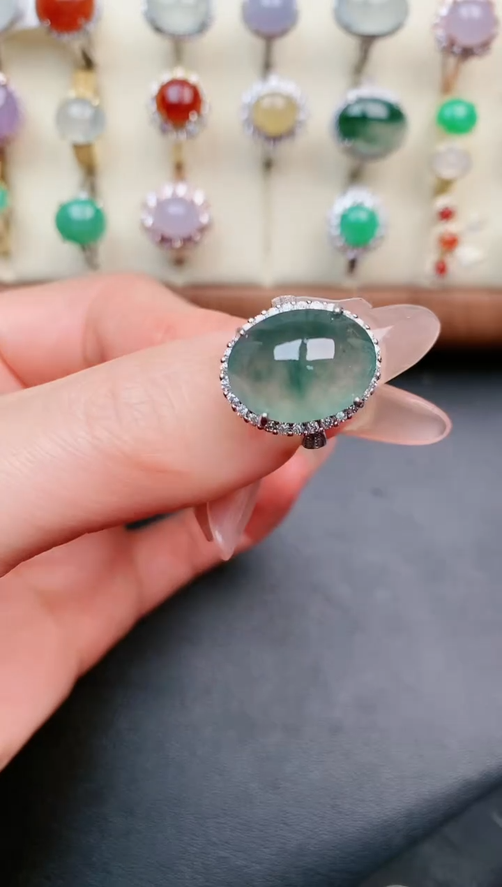 【闪购商品】翡翠戒指银S925镶嵌.....