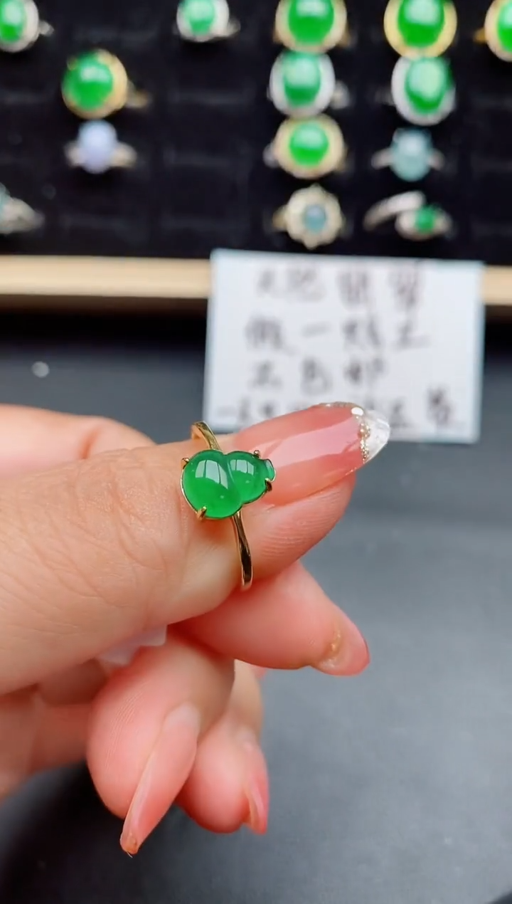 【闪购商品】翡翠戒指银S925镶嵌21212