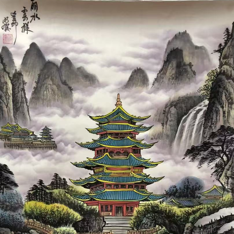 国画-四尺整张-丽水云祥