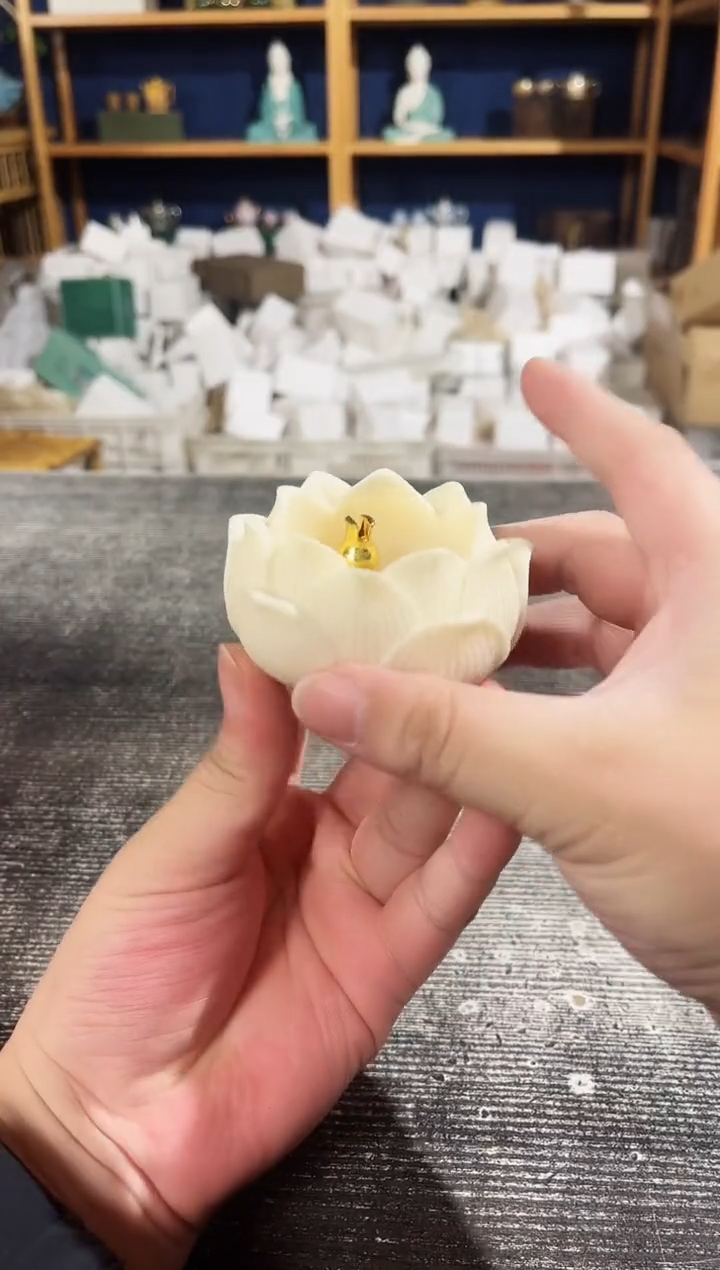 【闪购商品】其他象牙果莲花底座香炉