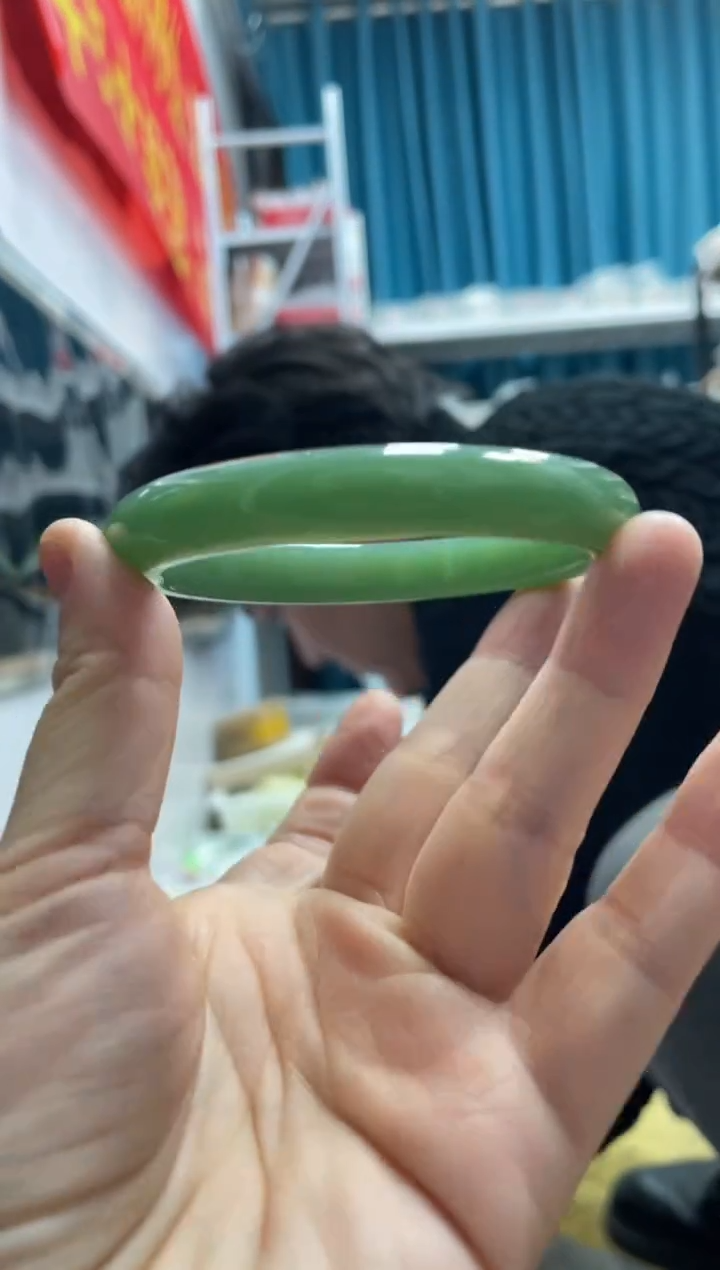 【闪购商品】和田玉颈饰未镶嵌A13且末蓝正圈60