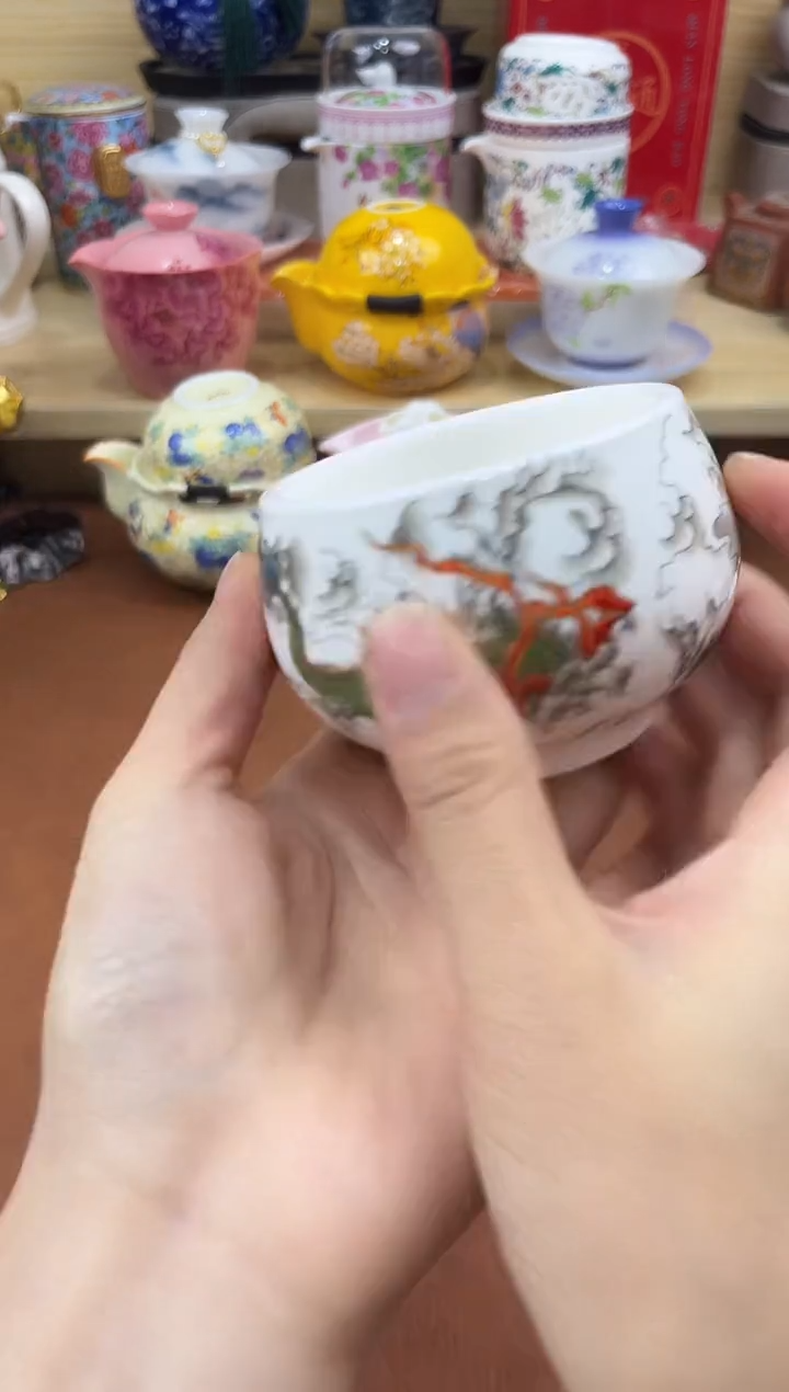 陶陶瓷茶具摆件旅行套组