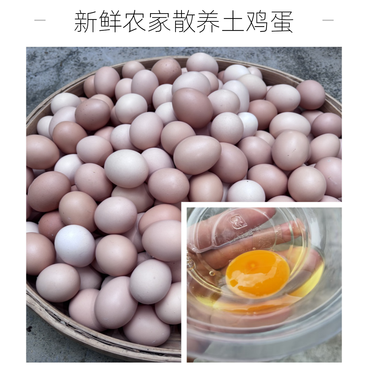 农家散养走地土鸡蛋50枚装1800克火锅食材