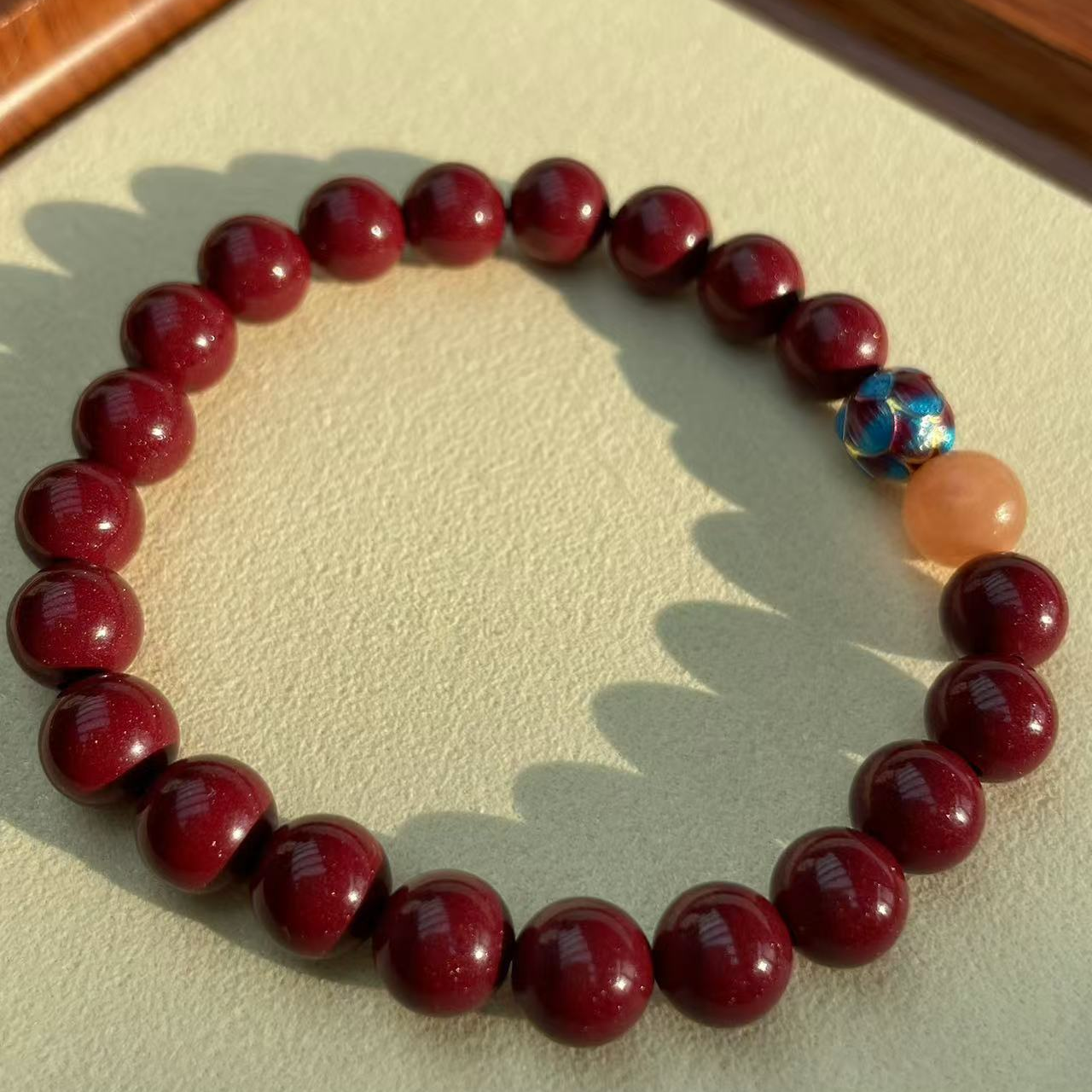 天然辰砂时尚百搭潮流精选朱砂手链023