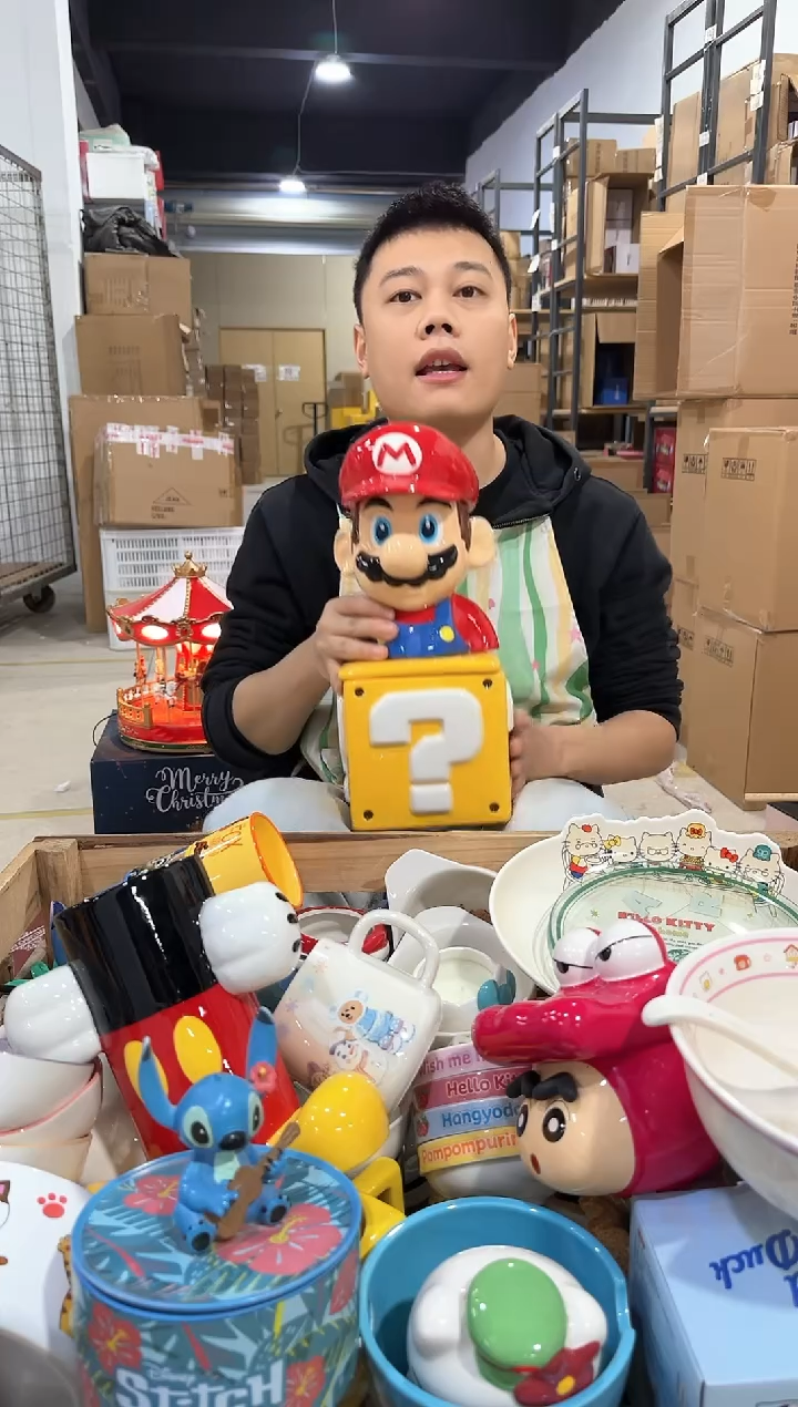 瓷片马里奥问号罐套装