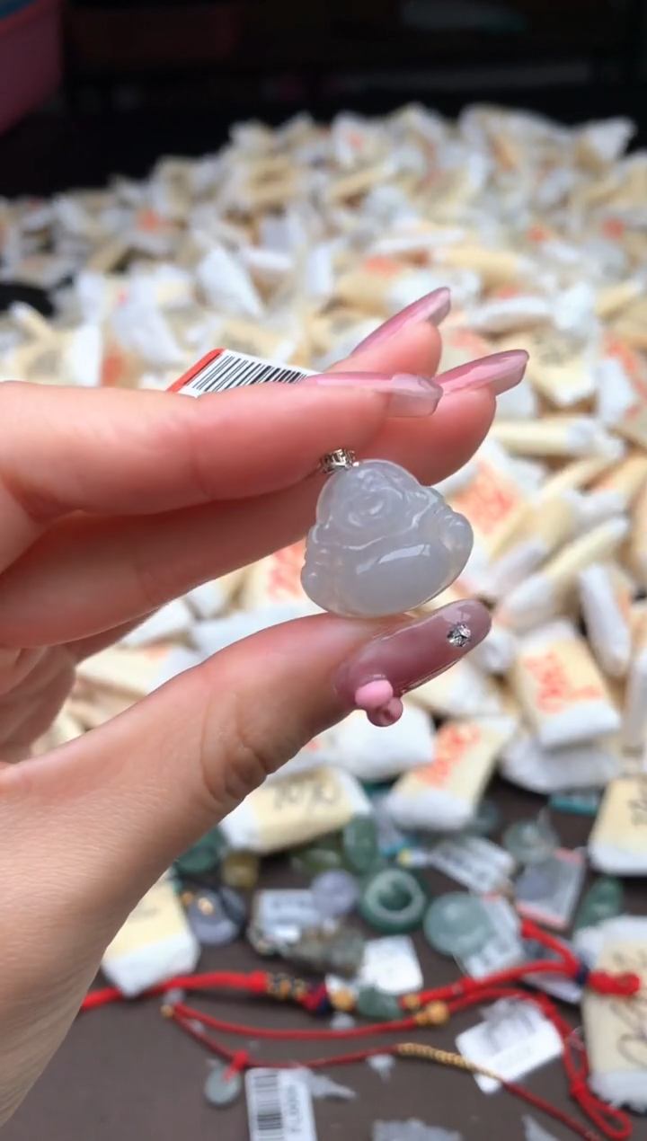 【闪购商品】翡翠挂件18K金镶嵌—