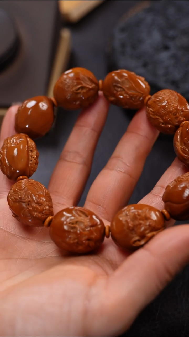 手串/手链橄榄核九林核雕文玩作品