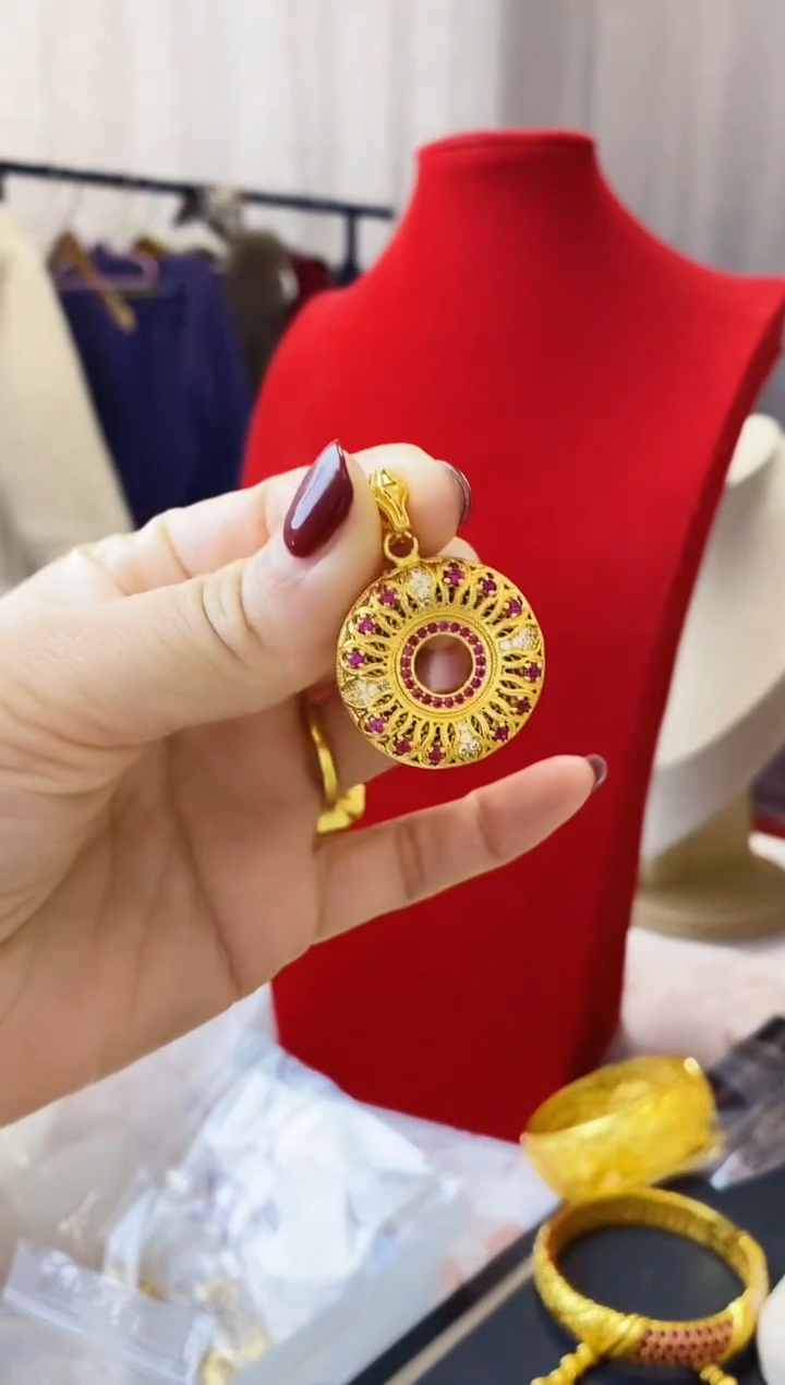 合金无002平安扣吊坠