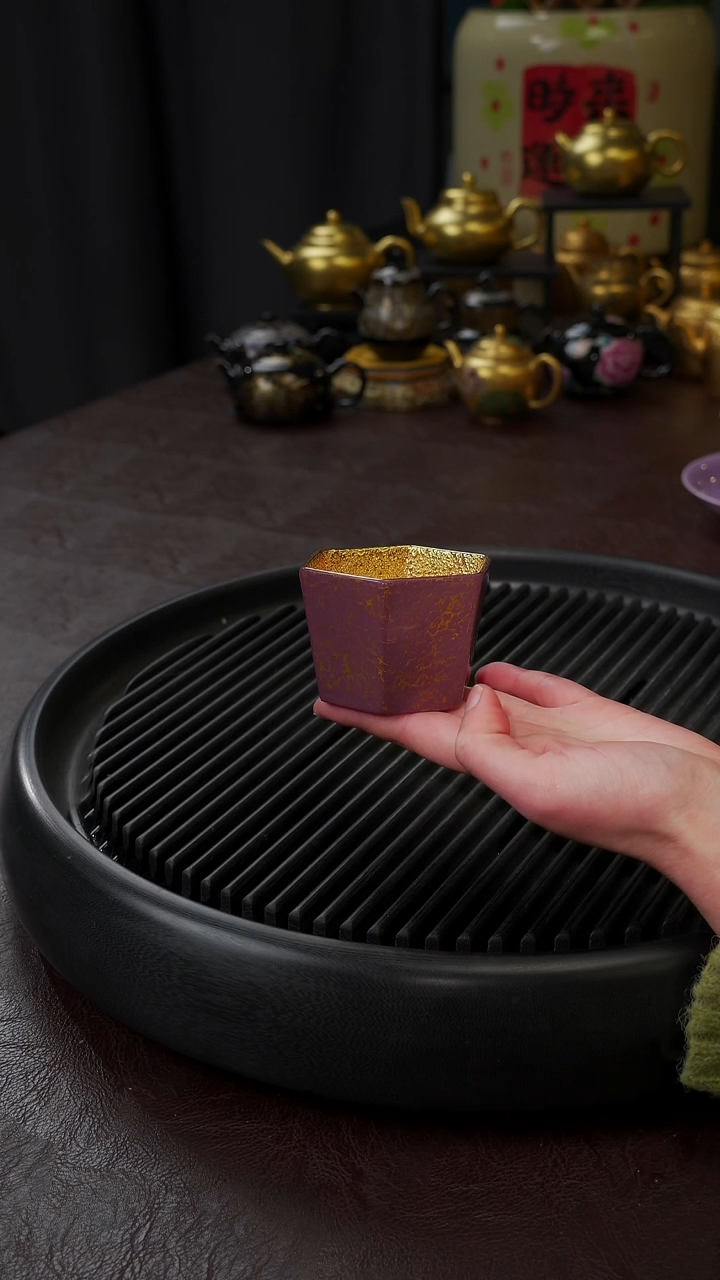 【闪购商品】杯【宜景窑大漆鎏金】杯子11