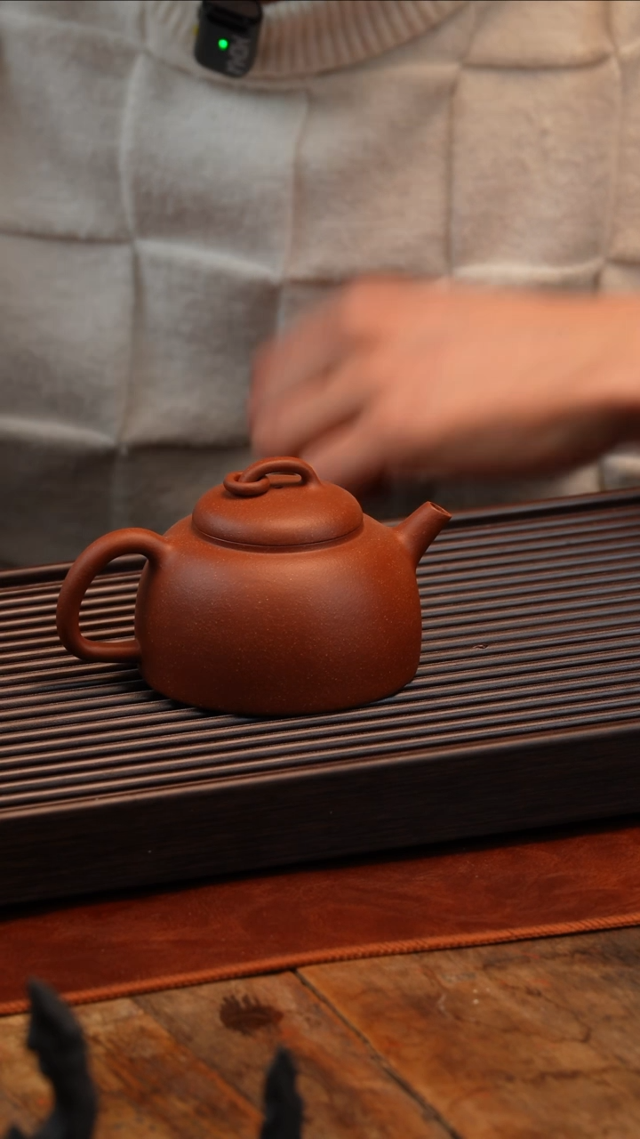 【闪购商品】紫砂茶壶大彬单圈红降坡