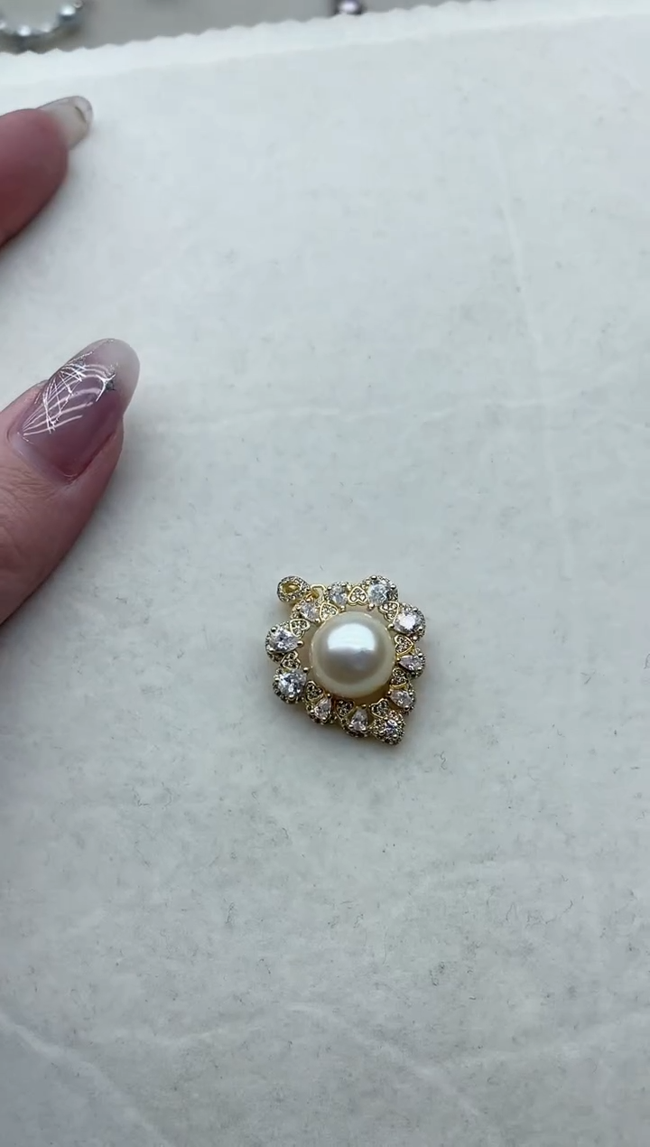 【闪购商品】海水珍珠吊坠银S925镶嵌113