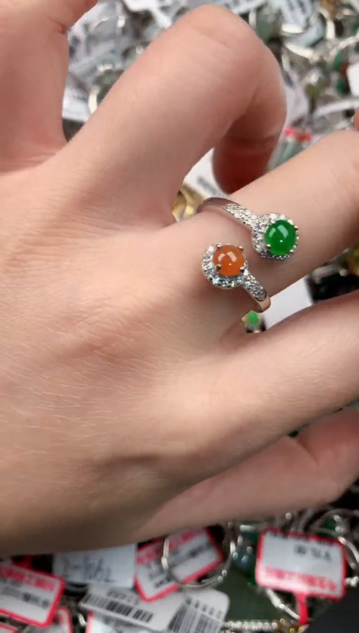 银S925镶嵌戒指翡翠11-11    3