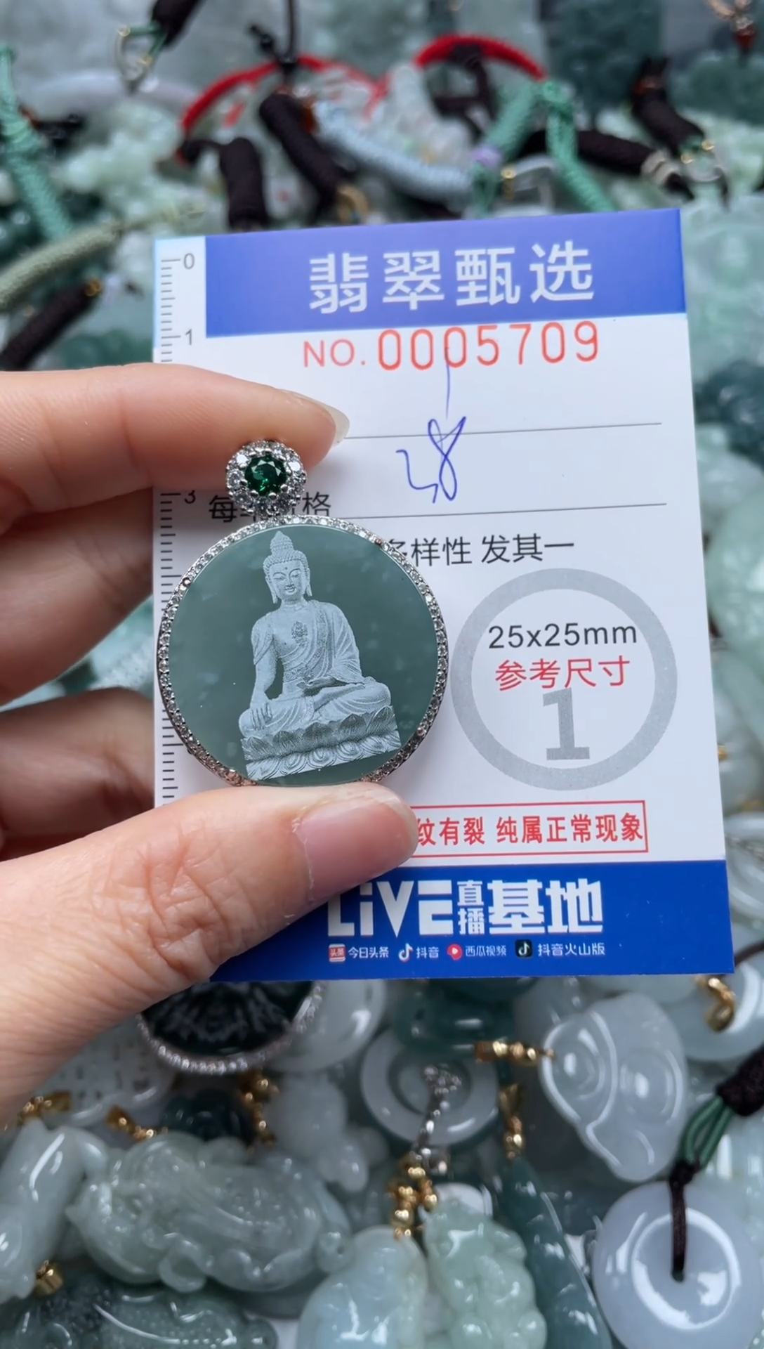 【闪购商品】翡翠颈饰未镶嵌00..5709