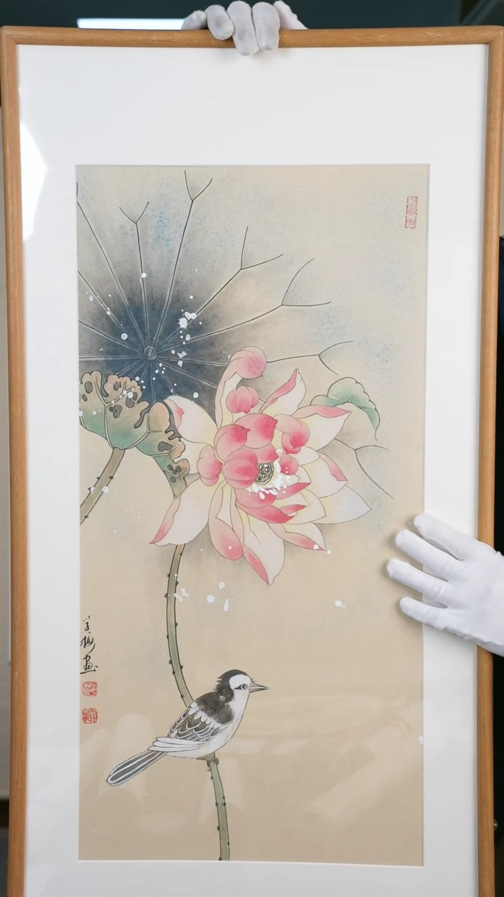 【闪购商品】书法邓老师 荷花图 hk