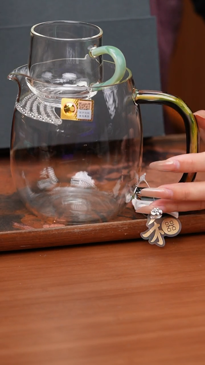 【闪购商品】澄然煮茶器青绿+水月杯青玉