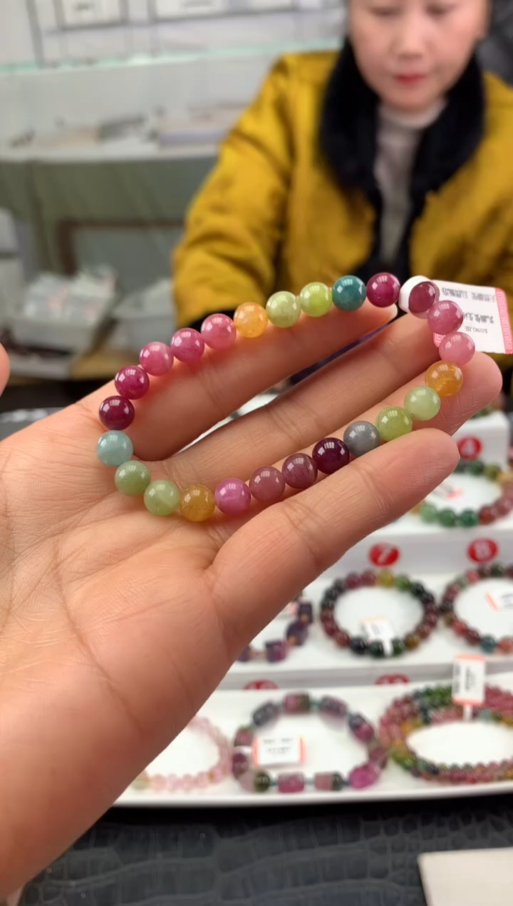 未镶嵌手串碧玺多样性发一条