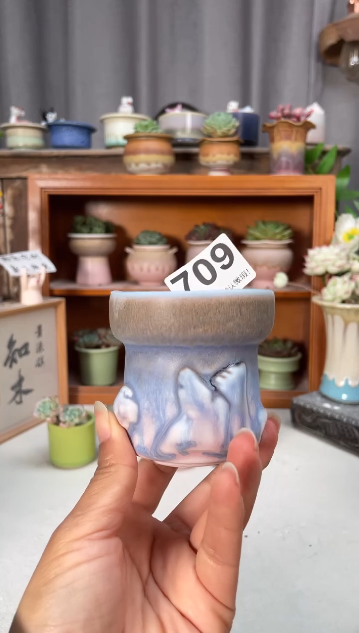 瓷片709知木小芳花盆