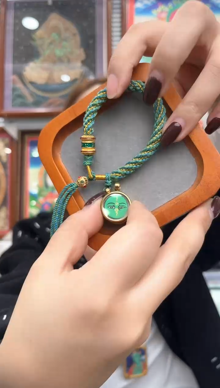 手链绿cc  纯手工编织手绳（非质量问题 不退不换）