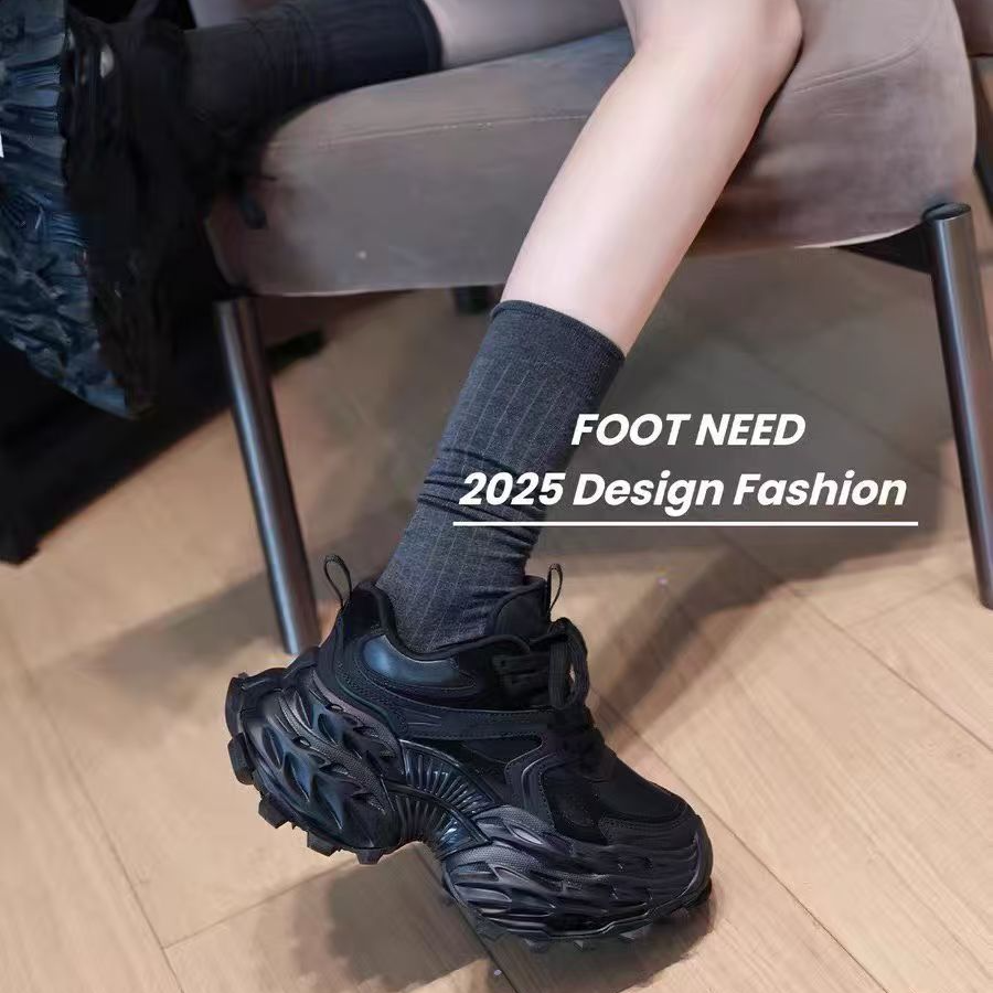 LI AJIGIRL/阿吉女·原创设计厚底增高时尚百搭酷帅老爹鞋#8951