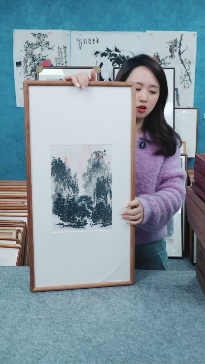 【闪购商品】国画33*66本土老师山水