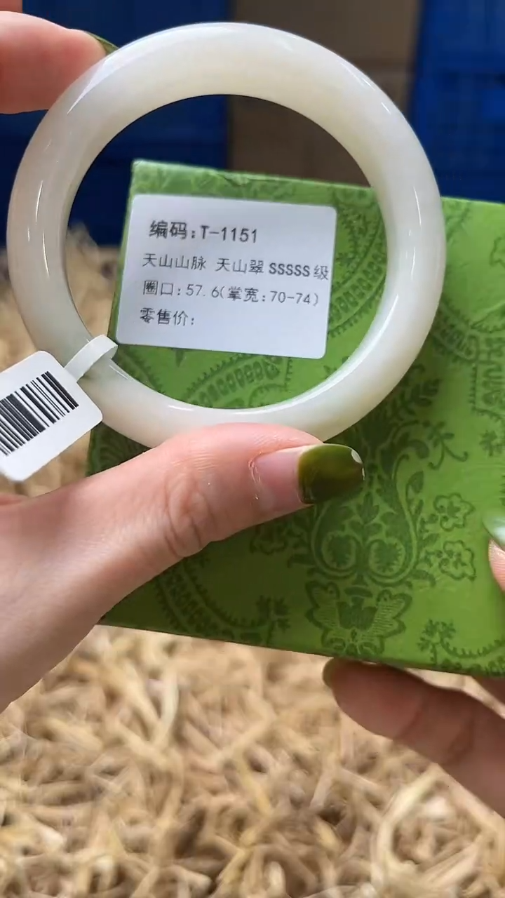 未镶嵌手镯石英质玉T1151