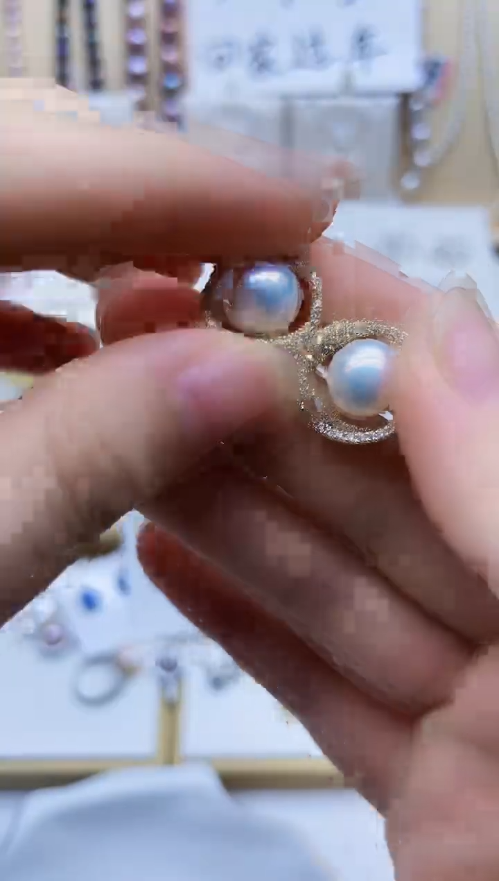 未镶嵌耳饰淡水珍珠耳钉多样性发其一