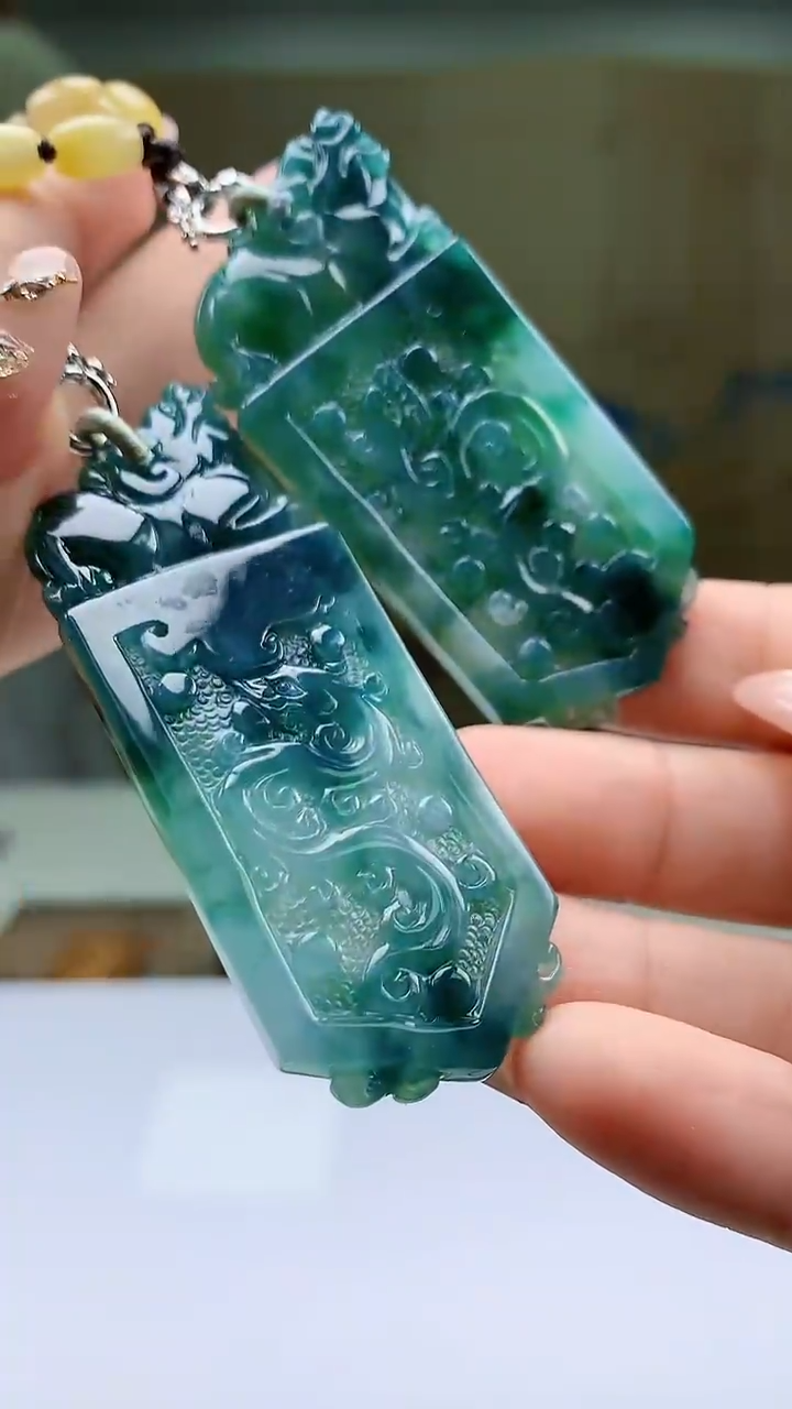 【闪购商品】定制翡翠未镶嵌4990ty-毛货挂件277