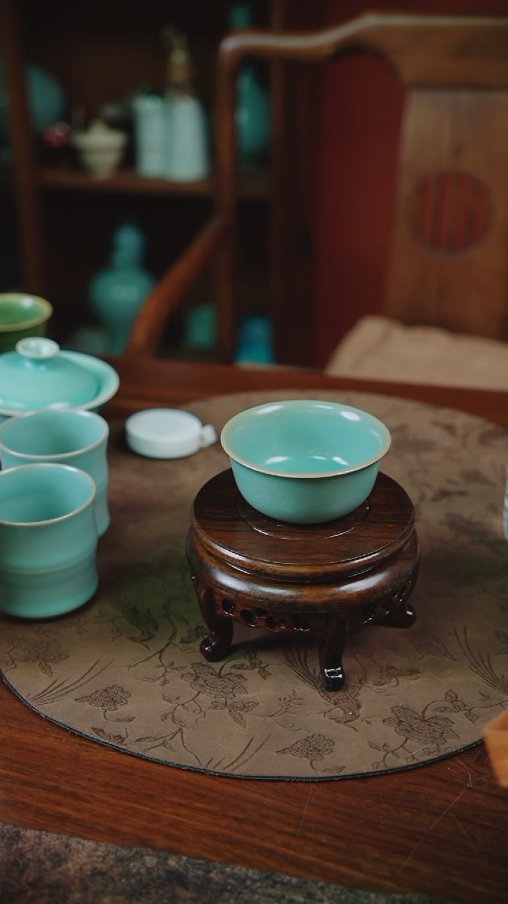 【闪购商品】杯92汝瓷纯手工碗杯（微微不完美）