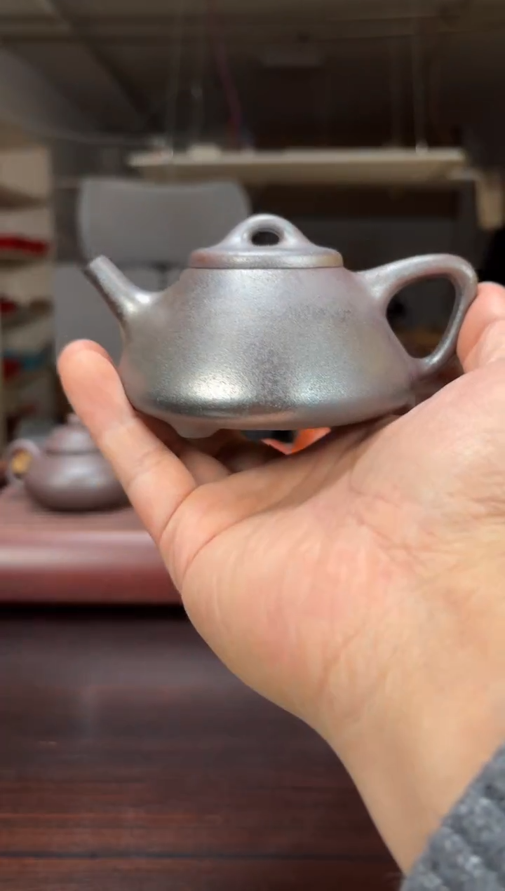 茶壶紫砂柴烧子冶石瓢150毫升