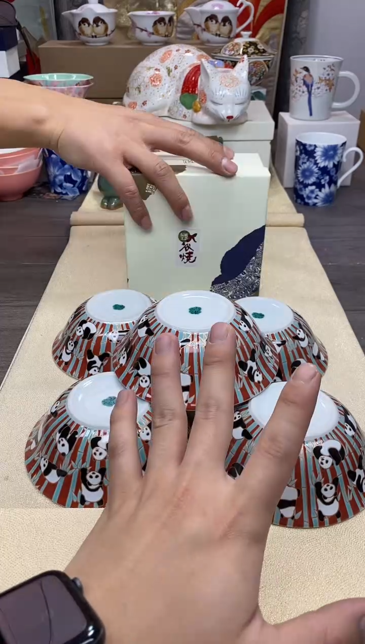 【闪购商品】茶具耐高温全品全新 （ 熊猫碗一盒）