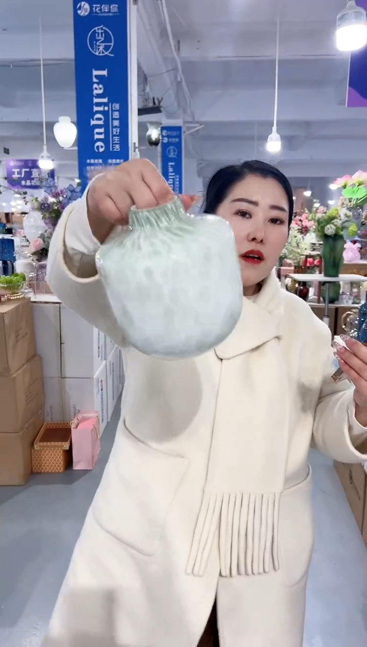 【闪购商品】玻璃花伴你花瓶微瑕-4TBL