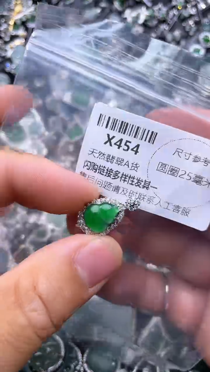 【闪购商品】翡翠颈饰未镶嵌X454吊坠