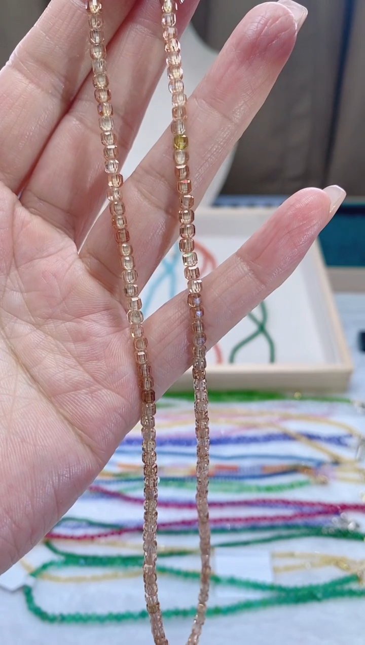 【闪购商品】尖晶石颈饰14K金镶嵌诗颜珠宝甄选SYZB94