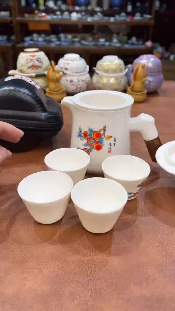 真的很便宜会开片的旅行茶具