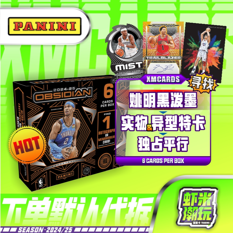 24/25 帕尼尼 nba 黑曜石 hobby 国际版 篮球球星卡