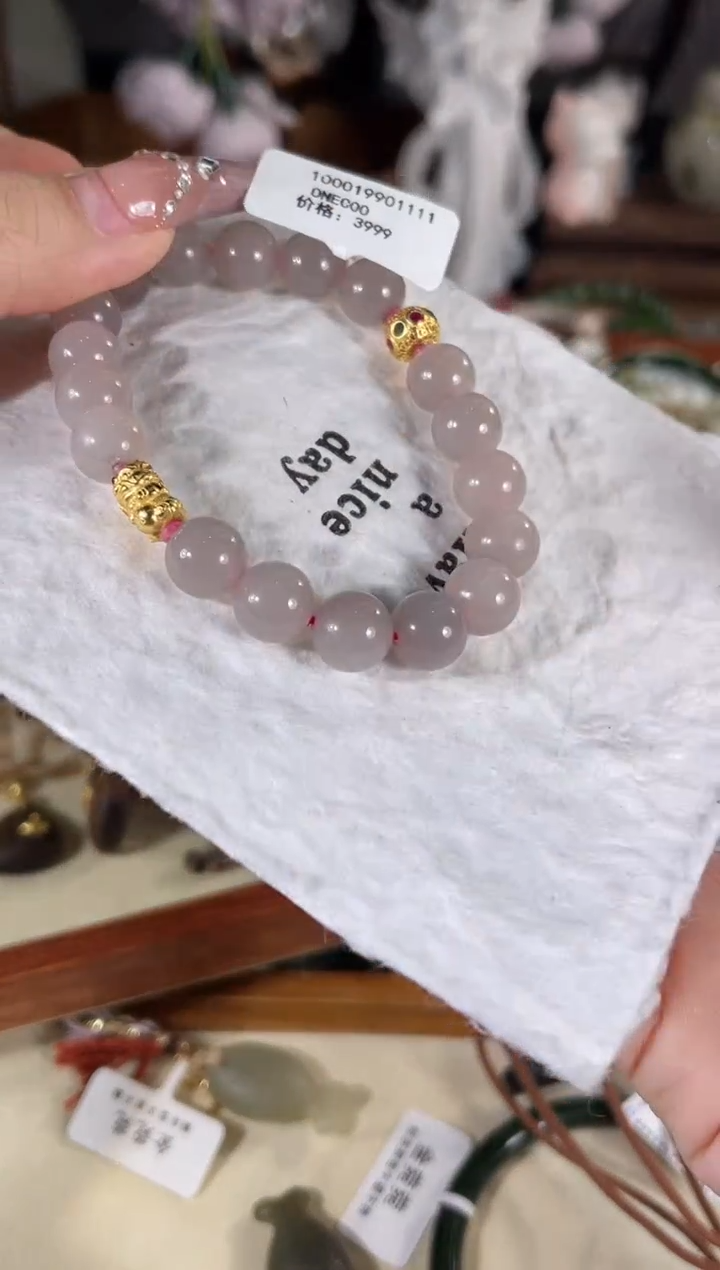 银S925镶嵌手链和田玉多样性发其一孤品默认微瑕