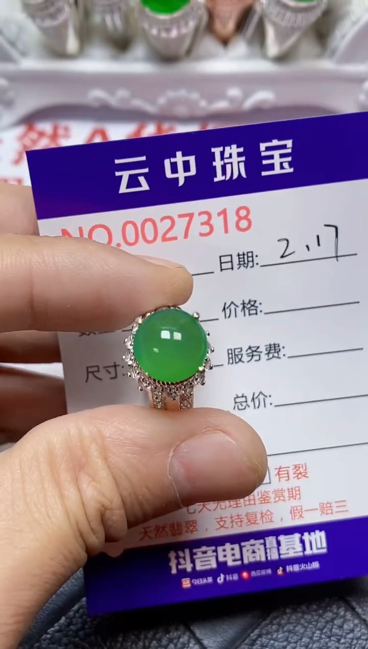 【闪购商品】翡翠戒指未镶嵌/73180000