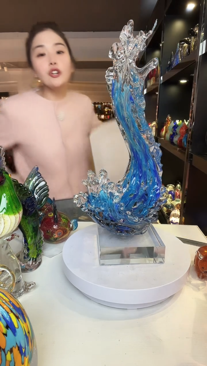 【闪购商品】茶盏琉璃摆件家居摆件