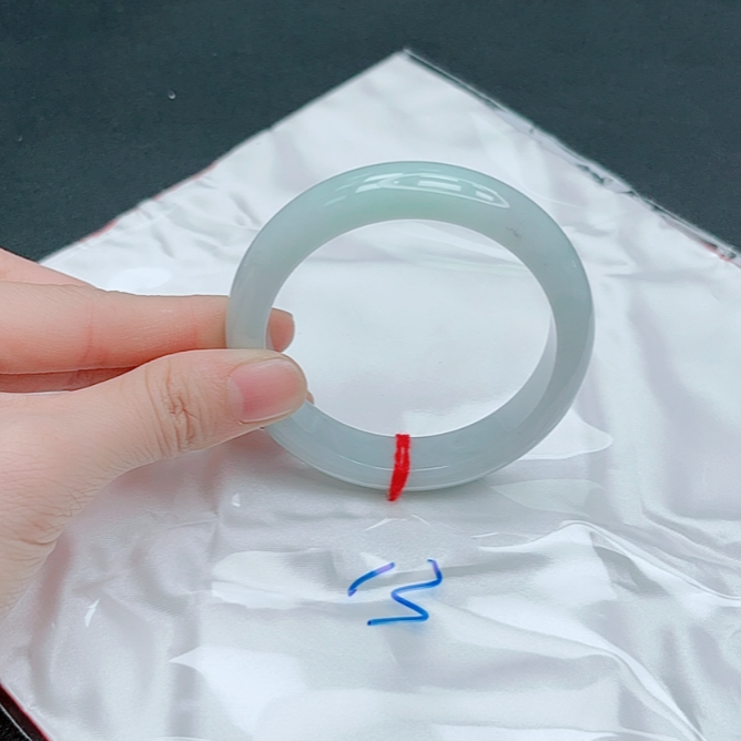 【圈口55~57】天然缅甸A货翡翠手镯，均需有包容心880-13